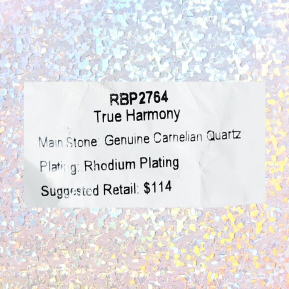 BP Genuine Carmelian Quartz Ring - Rose Gold Plating (Size 7) - Picture 6 of 7